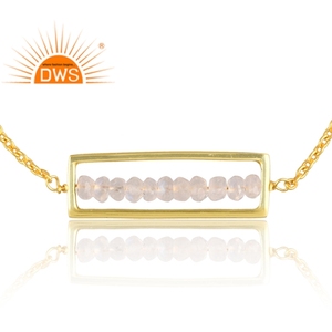 Conjunto de pulsera de piedra de luna de arcoíris Natural de último diseño para mujer, joyería de moda para mujer, regalo para ella - Product Image 2