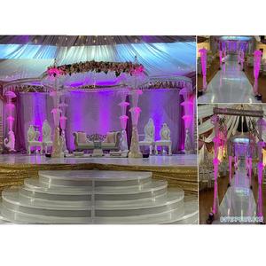 Langes en acrylique et cristal pour mariage, vente en gros, décor de mariage indien, nouveau Design - Product Image 1