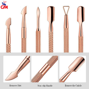 Premium Stainless Steel Nail Pusher And Nail Polish Remover Professional <b>Cuticle</b> Care Manicure Pedicure Grooming <b>Tool</b> - Product Image 2