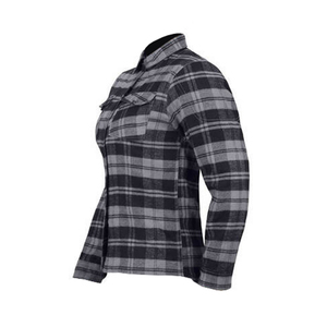 Camisas de franela de manga larga a cuadros de moto para mujer personalizadas, botón bordado de algodón tejido, estilo informal de verano para niñas - Product Image 3