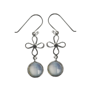 Vente en gros de boucles d'oreilles en or de Dubaï en argent 925 plaqué or 24 carats style mignon avec perle pierre principale exportateur en gros - Product Image 1