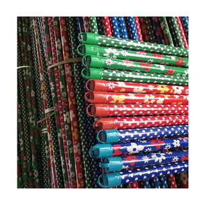 Manche de balai en bois, 1 pièce, Eucalyptus, fleur en pois, 1200mm de bonne qualité, meilleur prix - Product Image 1