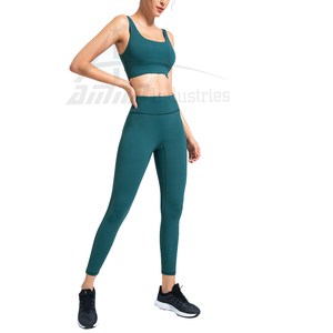 Vêtements de sport sans couture Ensembles de yoga Leggings de fitness et ensemble de soutien-gorge Meilleure qualité Ensemble de yoga au Pakistan - Product Image 1