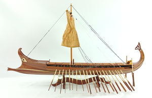 BIREME Bateau d'artisanat en bois Accessoire de jouet gonflable pour enfants - Product Image 2