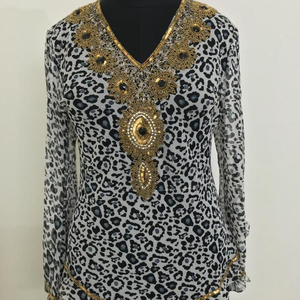 Blusa Casual de Verano para Mujer, Marca Most Wanted 2022, Nueva Moda, Georgette Sólida, Manga Larga, Bordado a Mano - Product Image 2