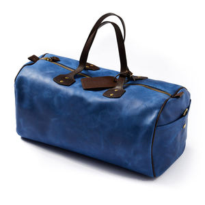 Luxury Large Capacity Unisex Duffle <b>Bag</b> Custom Genuine Leather New Korean Design <b>for</b> <b>Men</b> and Women's <b>Travel</b> Gym Use - Product Image 4