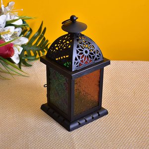 High Quality Moroccan <b>Lantern</b> Handmade Decorative Glass Hanging Lamp with <b>Tealight</b> Holder for Home Christmas Decor - Product Image 5
