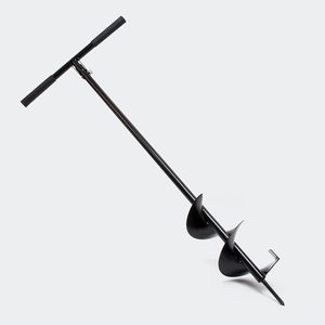 <b>Garden</b> Long Handle Spiral Manual Hand Drill Blade Planter <b>Auger</b> Drill with Handle - Product Image 1