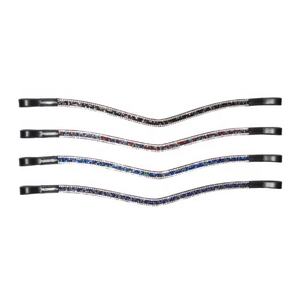 Bandeau de cheval en cuir en forme de V avec logo personnalisé de haute qualité cristal fantaisie durable pour l'équitation prix de gros disponible - Product Image 2