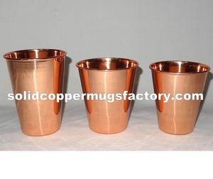 Verre à vin en cuivre de haute qualité 99,98% de qualité supérieure, moderne, luxueux, élégant et sain, pour un usage domestique et en bar, capacité 250 ml - Product Image 5