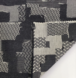 100% Anti UV Jacquard Denim tissé tissu lourd fil teint motif pour garçons et filles sac utilisation - Product Image 4