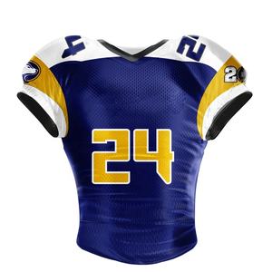 Impresionante Jersey de Fútbol Americano con Diseño Personalizado, 100% Poliéster, Transpirable, de Secado Rápido, Antibacterial, Colores Personalizados, Logotipo Plus - Product Image 1