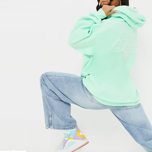 Sudadera con Capucha Personalizada de Alta Calidad, Sudadera Informal de Manga Larga para Invierno, Ropa Urbana, Sudaderas Lisas para Mujer, OEM - Product Image 3