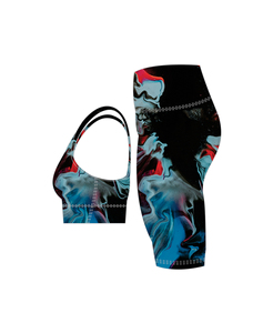 Conjunto de yoga transpirable de secado rápido para mujer Sujetador deportivo y pantalones cortos Traje de fitness ligero-¡Opciones de talla grande! - Product Image 3