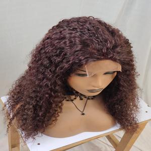 Perruques frontales à fermeture bouclée de haute qualité 13x4 Inde cheveux de donneur brut non transformé avant perruque de dentelle Extensions de cheveux humains - Product Image 3