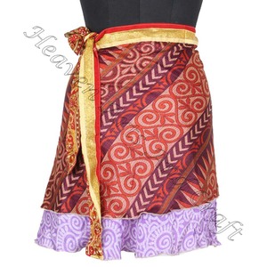Minifalda de seda Reversible, falda mágica de 21 ", con cuello Halter - Product Image 5