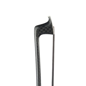 Lazo <span class=keywords><strong>de</strong></span> Violín <span class=keywords><strong>de</strong></span> fibra <span class=keywords><strong>de</strong></span> carbono trenzada con rana <span class=keywords><strong>de</strong></span> ébano, <span class=keywords><strong>pelo</strong></span> <span class=keywords><strong>de</strong></span> caballo blanco <span class=keywords><strong>de</strong></span> equilibrio 4/4 - Product Image 5