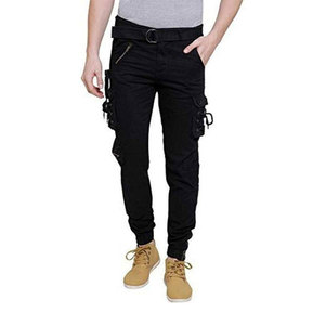 Pantalones elásticos con bolsillos grandes para hombre, pantalones Cargo con cremallera, gran oferta de fábrica - Product Image 3