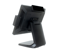 Sistema de punto de venta completo RS 606, pantalla dual de 15,6 pulgadas, todo en uno, pantalla táctil pos, precio/máquina terminal pos/caja registradora