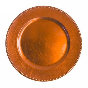 Plateau de serveur de nourriture décoratif fait à la main galvanisé par plat de chargeur de finition antique en métal de forme arrondie sûre - Product Image 4