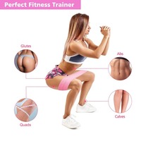 Banda de Resistencia para Ejercicios de Fitness, 76*8cm, de Tela de Poliéster Antideslizante y Duradera, para Moldear Glúteos, Venta al Por Mayor 2026