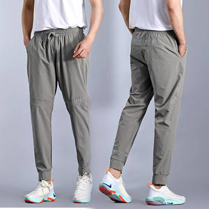 OEM Men's Sportswear Jogger Track Pants Custom Logo Printed Embroidered Black <b>Canvas</b> Men's Casual Jogger Pants - Product Image 2