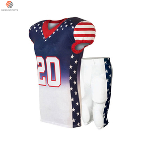 Uniforme de football américain sublimé de qualité supérieure pour hommes, tissu doux, tenue d'équipe personnalisée, kit sportif de haute qualité en gros - Product Image 3