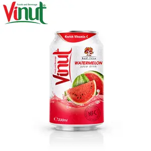 330ml VINUT Can (Tinned) Original Taste Real Juice Watermelon Juice Factory Soft Drink Private Label Beverage No calories