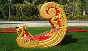 Wedding Bridal Entry Peacock Palanquins/Palki Golden Palki for Indian Wedding Wedding Rajwada Peacock <b>Doli</b>/Palki - Product Image 3