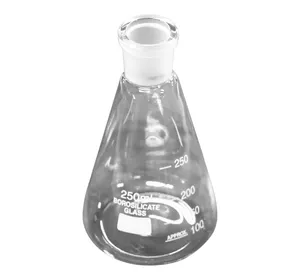 带可互换接头的锥形烧瓶，由自由基制造的高质量重型硼硅酸盐玻璃制成