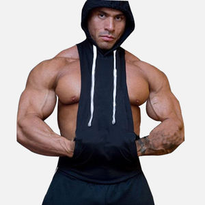 Manufacturer Custom Logo Gym Fitness <b>Men</b> Bodybuilding <b>Stringer</b> Tank Top Spandex/Polyester Knitted Eco-Friendly Quick Dry - Product Image 5