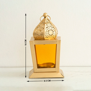 Bougeoir en verre en métal de fer de lanterne marocaine de haute qualité pour la décoration de Noël prix de gros - Product Image 6