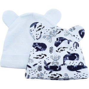 Bonnet pour bébé en 100% coton, certifié banane, paquet de deux - Product Image 1