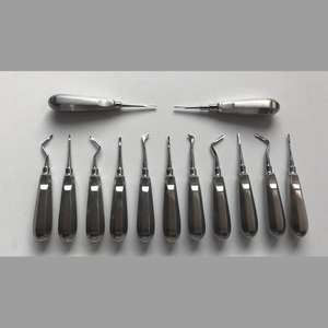 เครื่องมือถอนฟันในงานศัลยกรรมช่องปาก เครื่องมือถอนฟันแบบโค้งและแบบตรง ปลายซ้าย ขวา ขนาด 2 มม., 3 มม. - Product Image 2