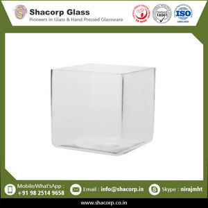 Top cuadrado decorativo y cubo artículos de vidrio para la venta en el suministro a granel - Product Image 6