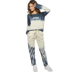 ชุดวอร์มทำจากผ้าฝ้ายสำหรับผู้หญิง,แบบสองสีแขนยาวสำหรับฤดูหนาว - Product Image 6