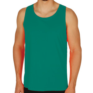 Custom Gym Active Wear <b>Mens</b> Fitness <b>Sports</b> Tank Top With Round Hem <b>Men</b> Summer Hip Hop Extend Long Tank Top - Product Image 2