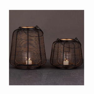 Lanterne en métal faite à la main exportation qualité maison hôtel bougie décorative éclairage Table support Option disponible prix de gros inde - Product Image 2