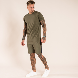 Conjunto de Camiseta de Manga Corta y Pantalones Cortos de Forro Polar de Alta Calidad para Hombre, Secado Rápido, Personalización OEM, Colores y Tallas Personalizadas - Product Image 4