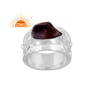 925 argent Sterling fin naturel Super sept pierres précieuses empilable bague bijoux pour femmes cadeau pour elle - Product Image 1