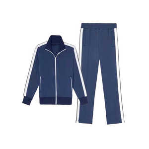 Conjunto de chándal con logotipo personalizado para hombre, chándal deportivo para trotar, chándal de fútbol liso - Product Image 3