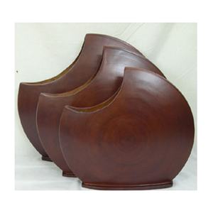 แจกันไม้ไผ่ทรงกลมทนทานเป็นมิตรต่อสิ่งแวดล้อมทำด้วยมือ - Product Image 6