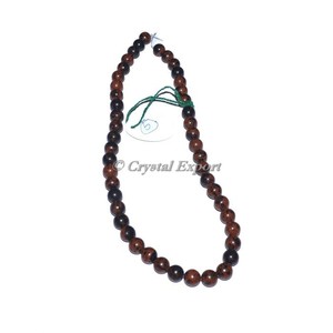 Chaîne de perles en obsidienne acajou - Product Image 1