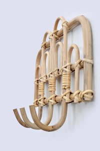 Gancho de pared de mimbre Natural - Product Image 2