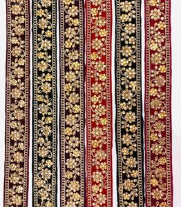 Encaje de Organza Bordado de una Sola Cara Ecológico Indio (100% Algodón) - Product Image 2