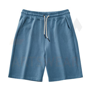 Short de sport de Fitness pour hommes, logo personnalisé imprimé, 100% coton, Sweat-shirt, vêtements d'été de haute qualité, vente en gros, nouvelle mode 2022 - Product Image 6