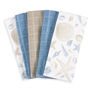 100% Organic Cotton GOTS Certified <b>Microfiber</b> Kitchen Bamboo <b>Towels</b> Kitchen Napkin Soft Dish Cloth Absorbent <b>Towel</b> Shell Printed - Product Image 1