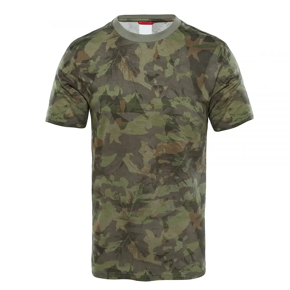 Mens boxy fit vintage 100% cotton t shirt printing oem army green custom tee shirt