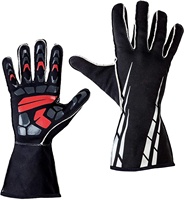 Gants de course en Silicone certifié SFI 3.3/5, avec poignée de flamme ignifuge, Logo personnalisé