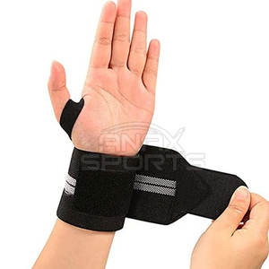 ที่รัดข้อมือนีโอพรีนสำหรับยกน้ำหนักออกกำลังกายในยิมผ้านีโอพรีนพิมพ์โลโก้ได้ตามต้องการ - Product Image 5